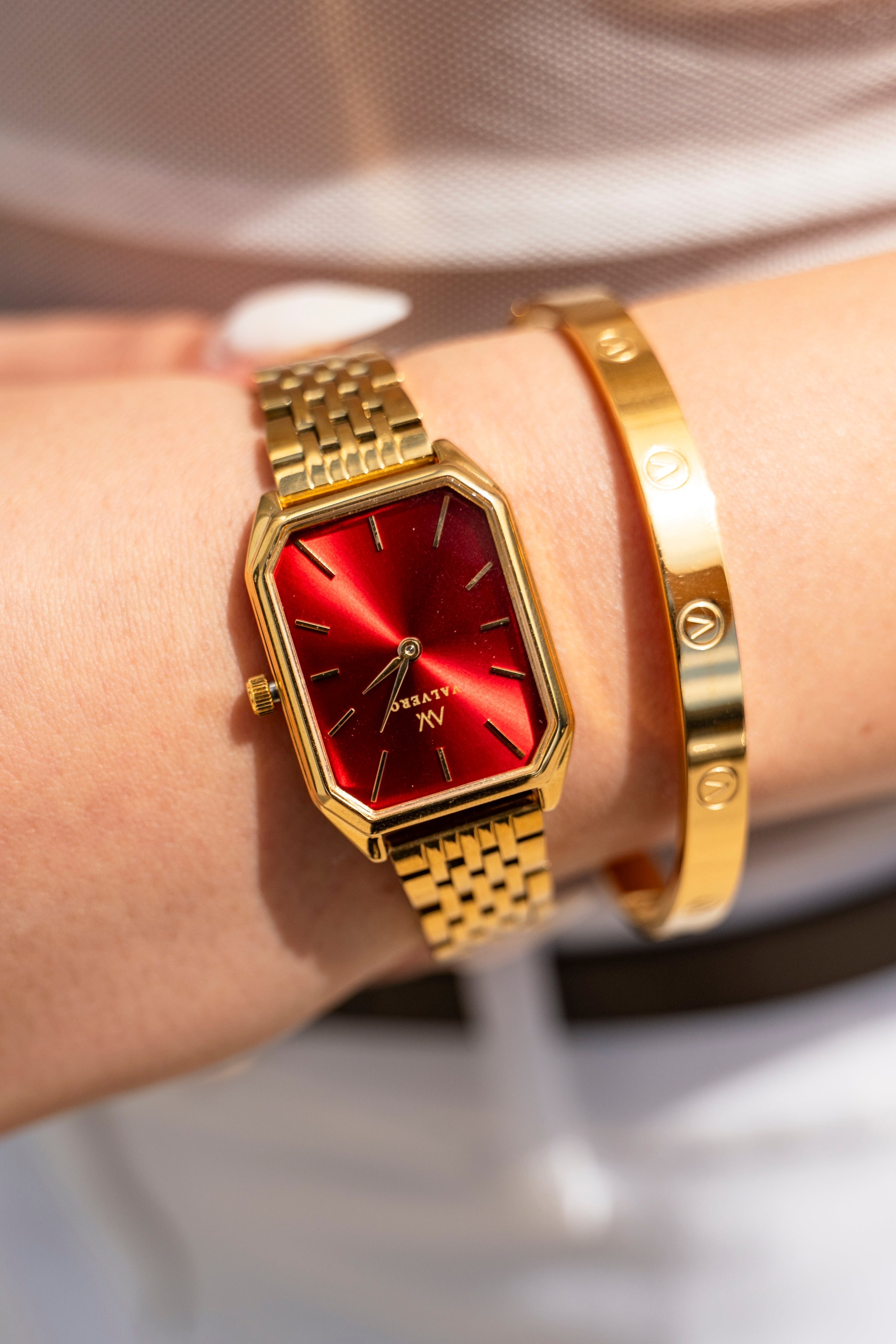 REFINED collection - gold watch and bangle