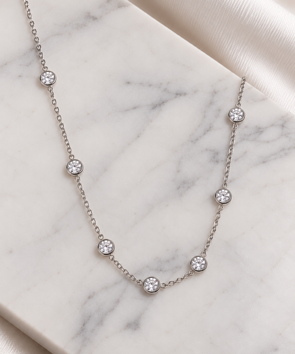Majella Necklace - Silver