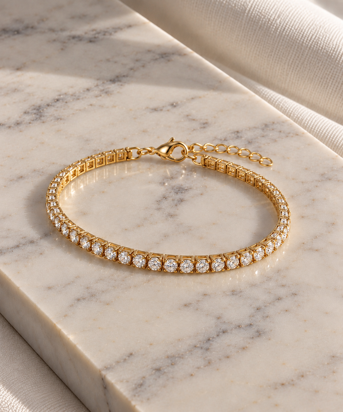 Aurelia Tennis Bracelet - Gold