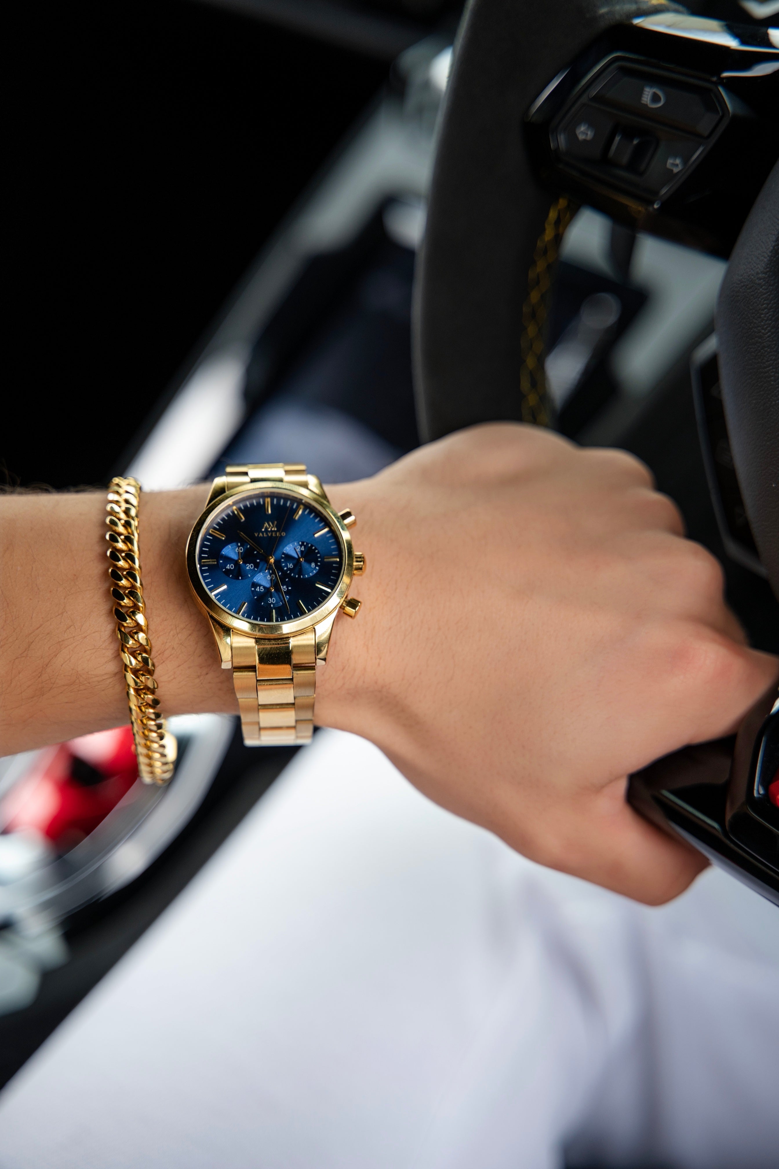 Fiero Watch - Luxe Gold Sapphire