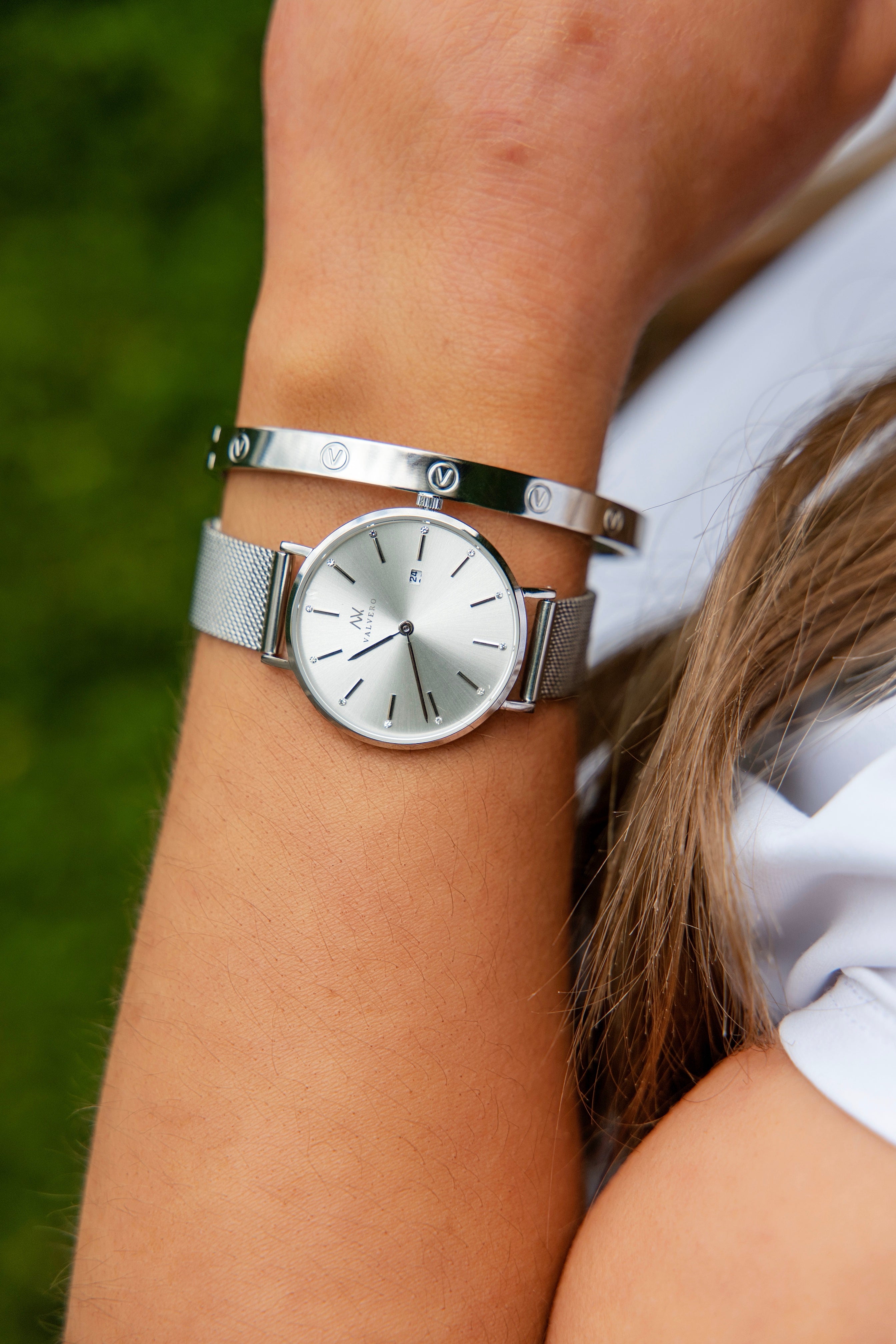 Velora Sterling Silver Bangle