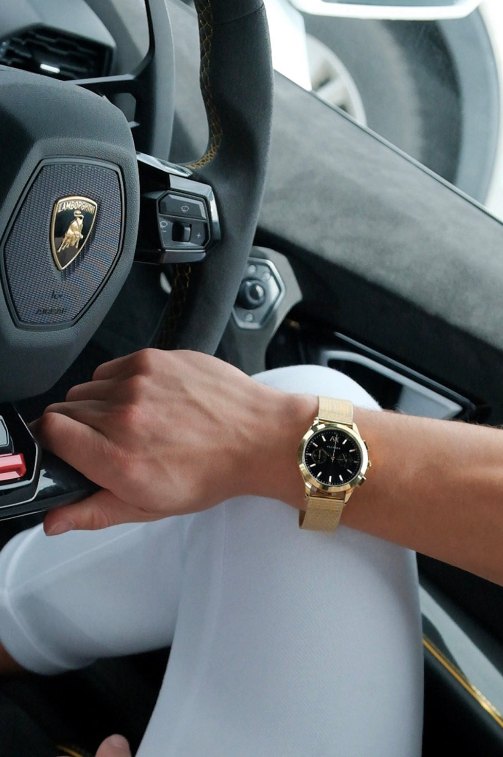 Timeless Set ~ Inferno Luxe Gold Black Watch & Vero Bracelet Luxe Gold