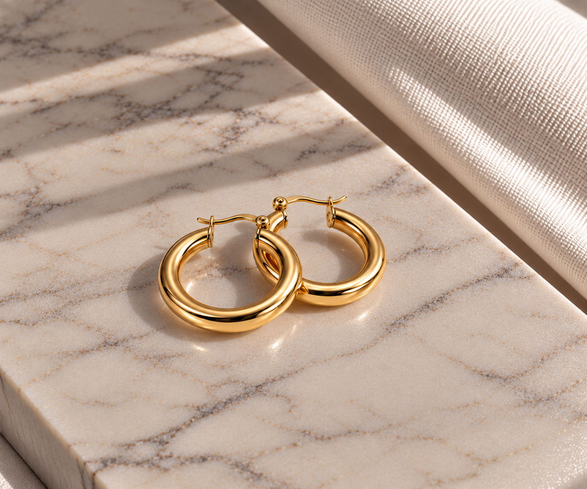 Livia Mini Hoop Earrings - Gold