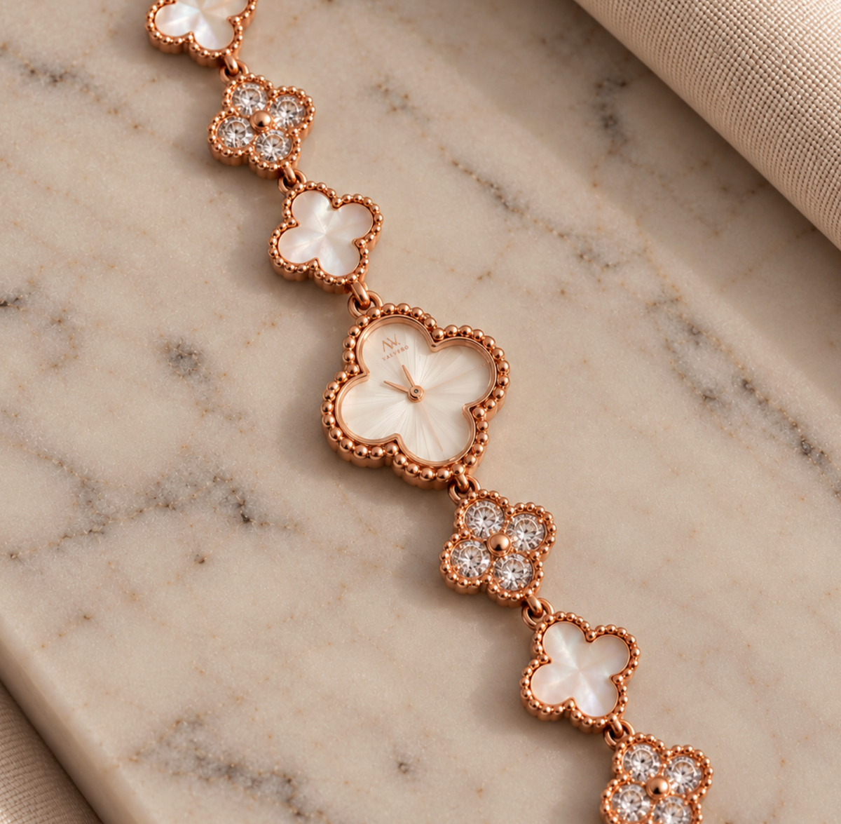 Fortuna Watch - Rose Gold Ivory