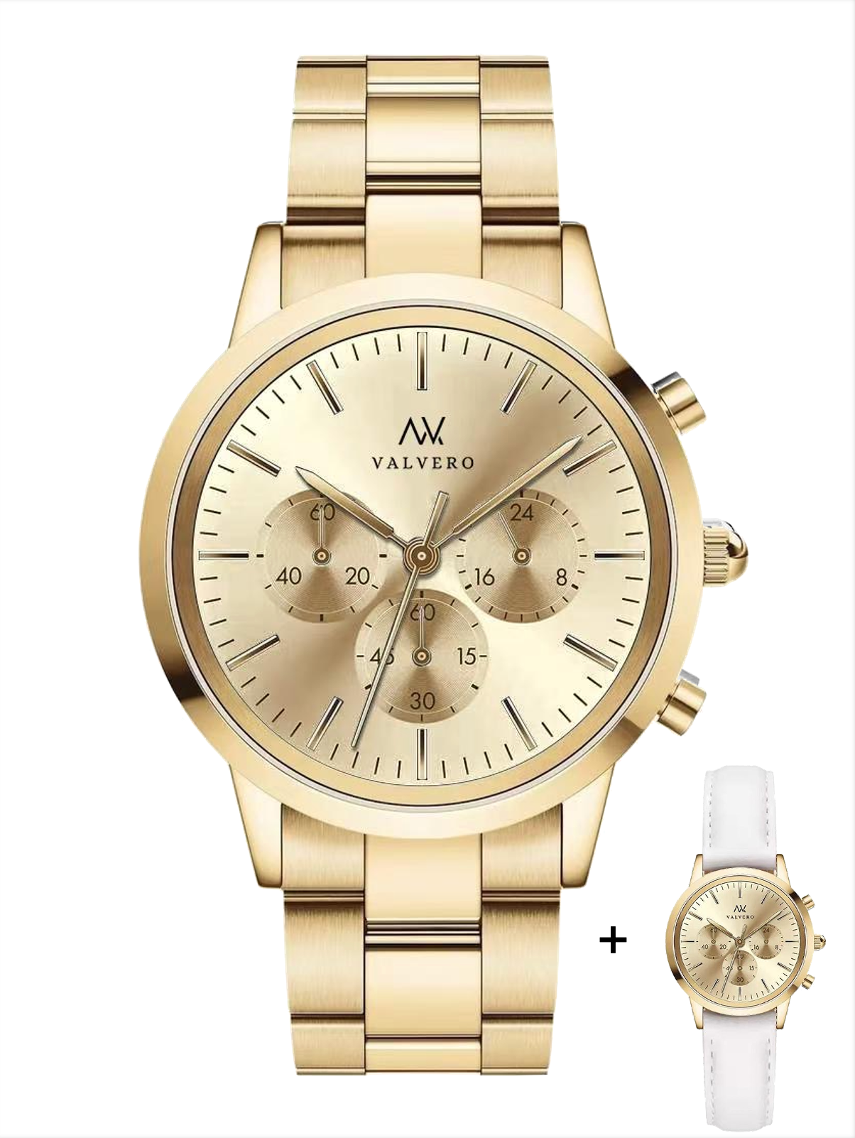 Timeless Set ~ Fiero Luxe Gold Watch & Vero Bracelet Luxe Gold