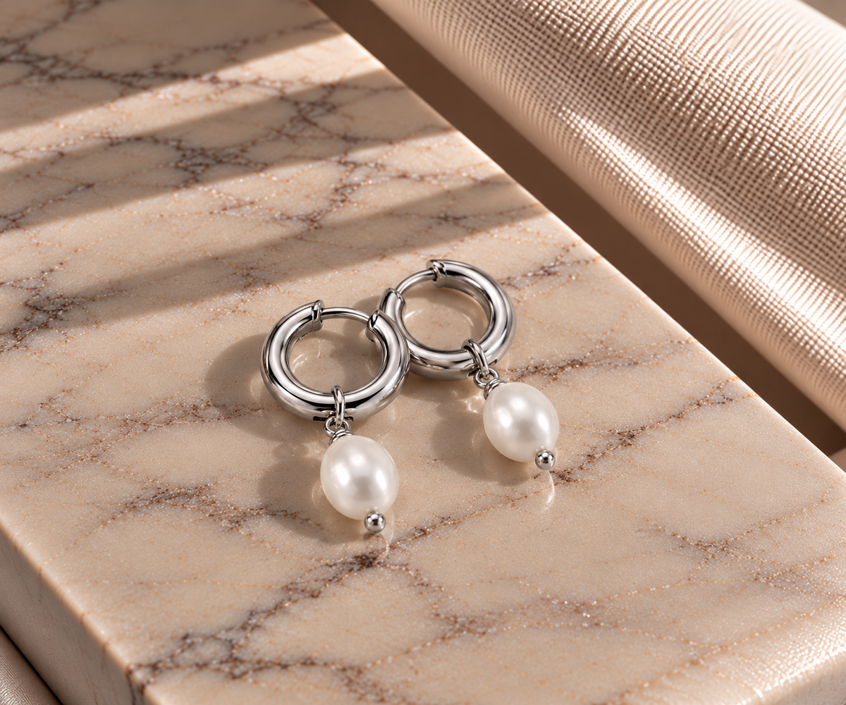 Lucia Earrings - Silver
