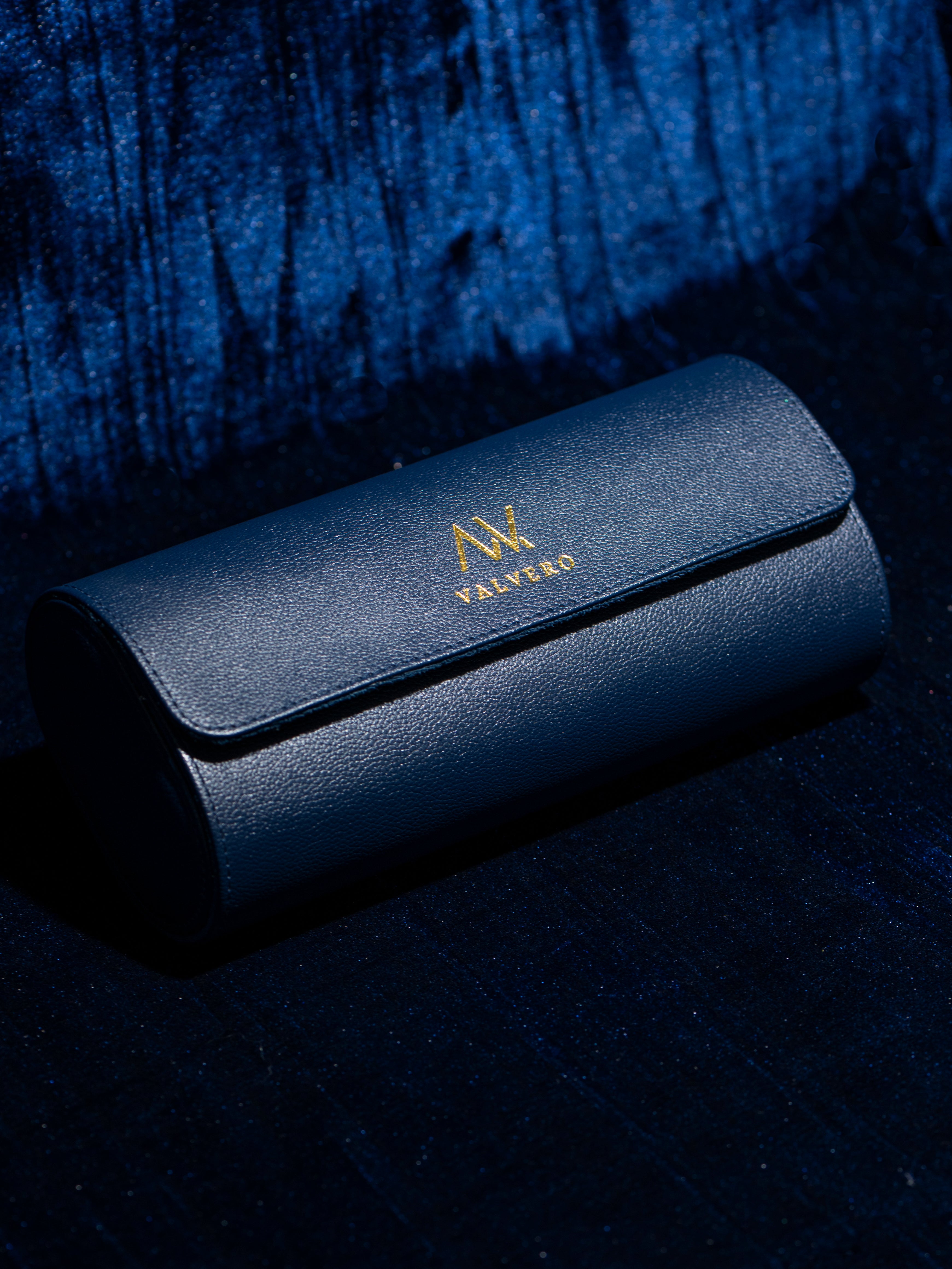 VALVERO Signature Watch Travel Case – Premium 3-Slot Leather Organiser