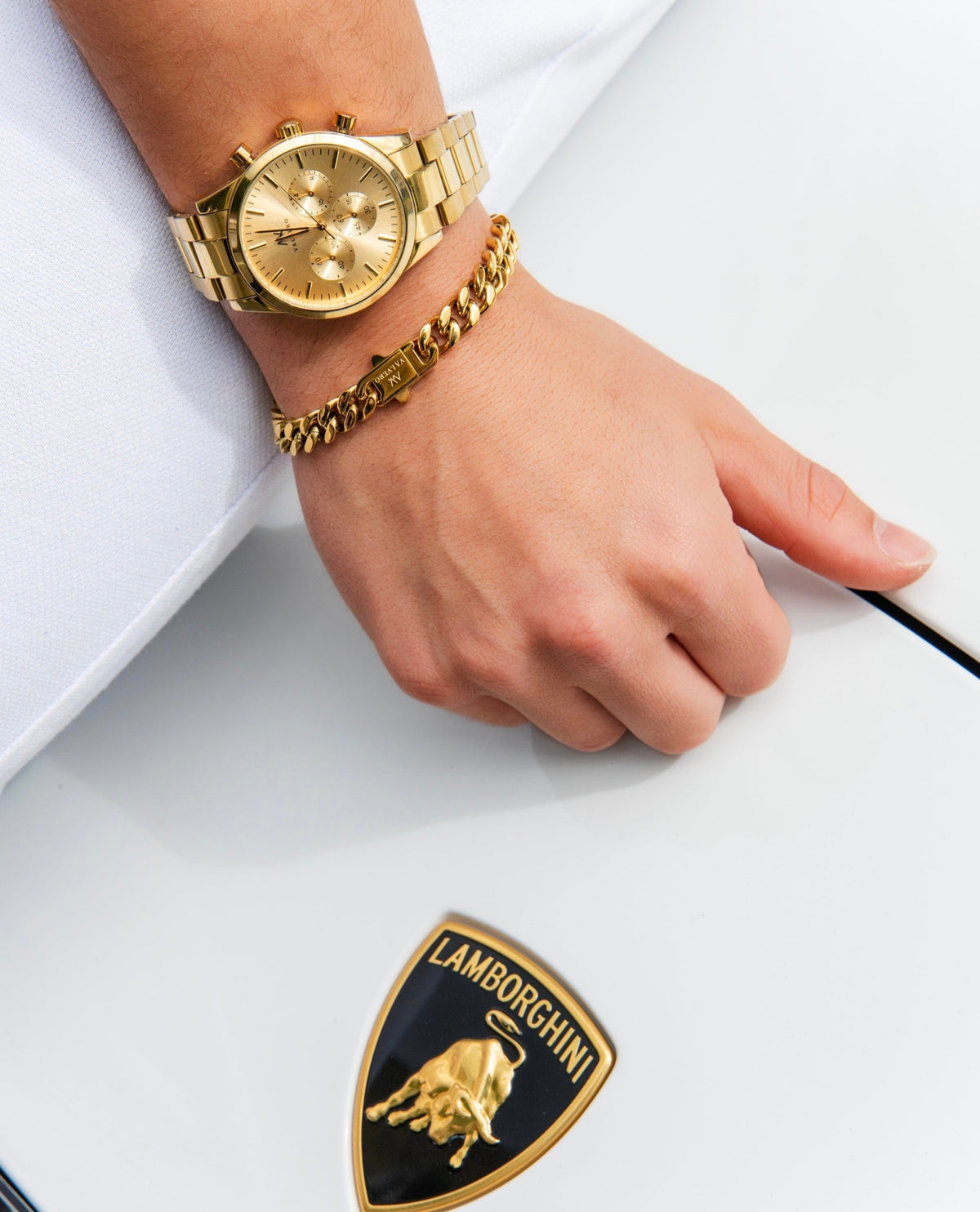 Timeless Set ~ Fiero Luxe Gold Watch &  Vero Bracelet Luxe Gold