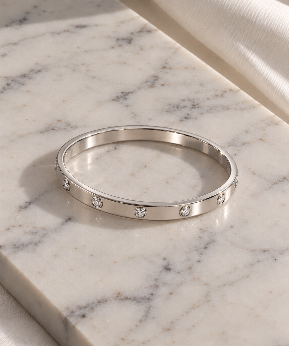 Valentina Bangle - Silver.