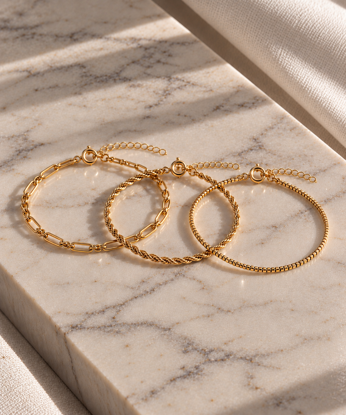 Celina Bracelet Set - Gold.