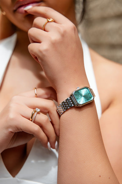 Elliana Watch - Sterling Teal