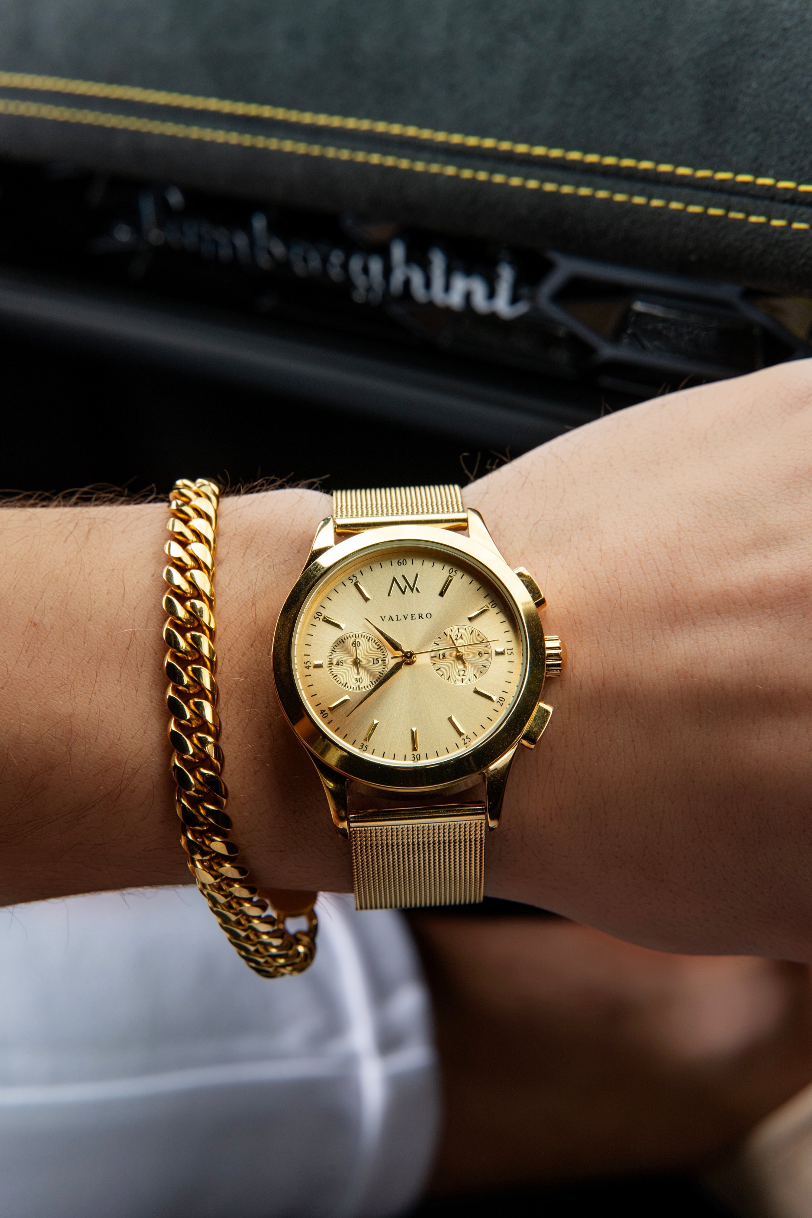 Timeless Set ~ Inferno Luxe Gold Watch & Vero Bracelet Luxe Gold