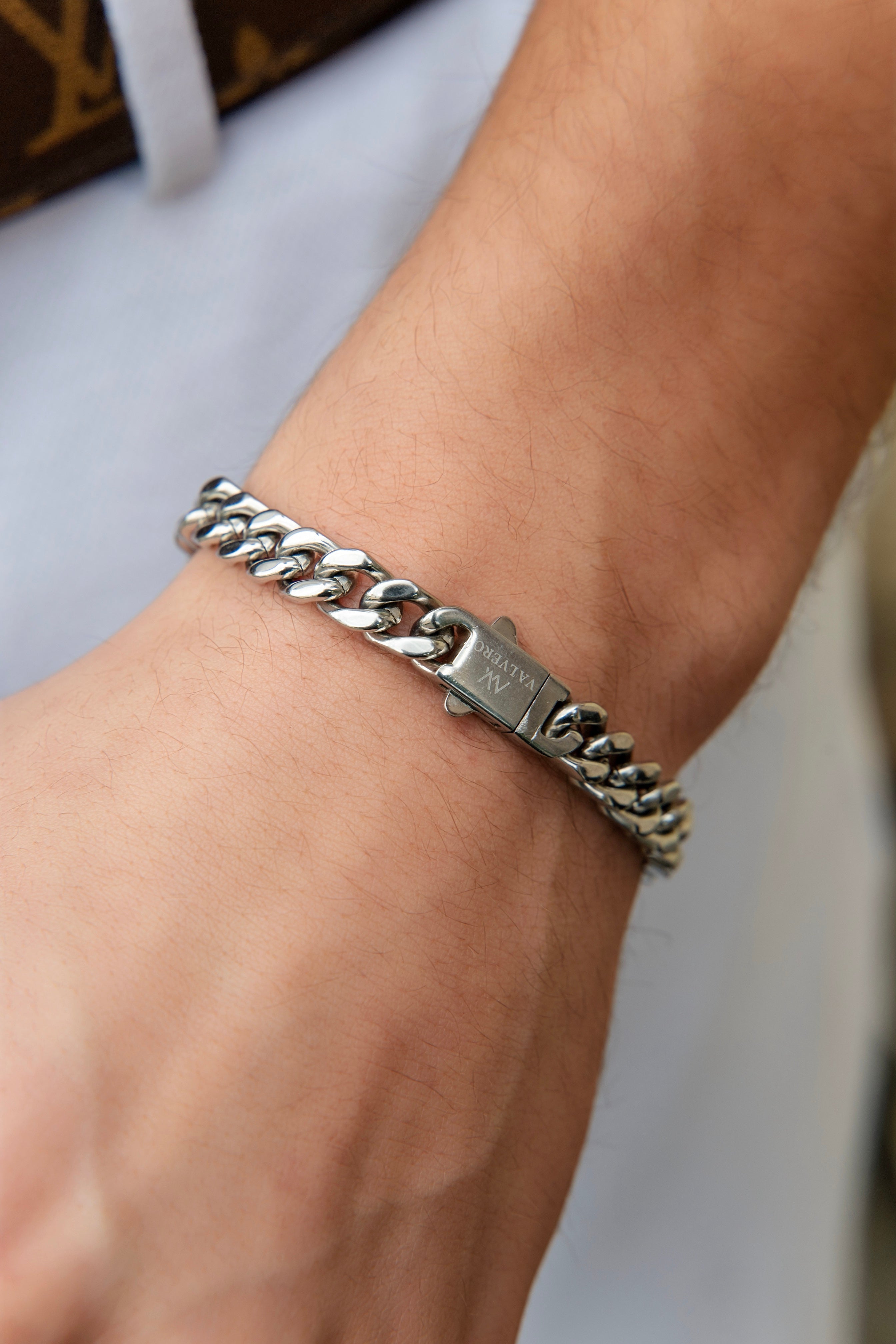 Timeless Set ~  Fiero Sterling Silver Watch & Mens Bracelet Sterling Silver