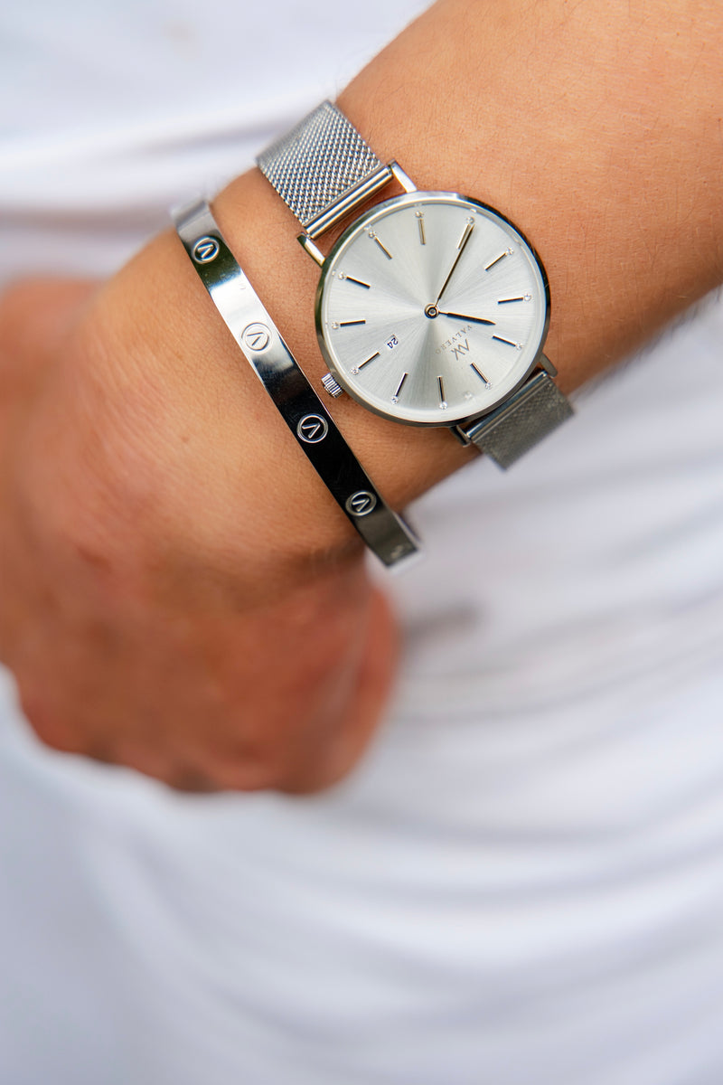 Velora Sterling Silver Bangle