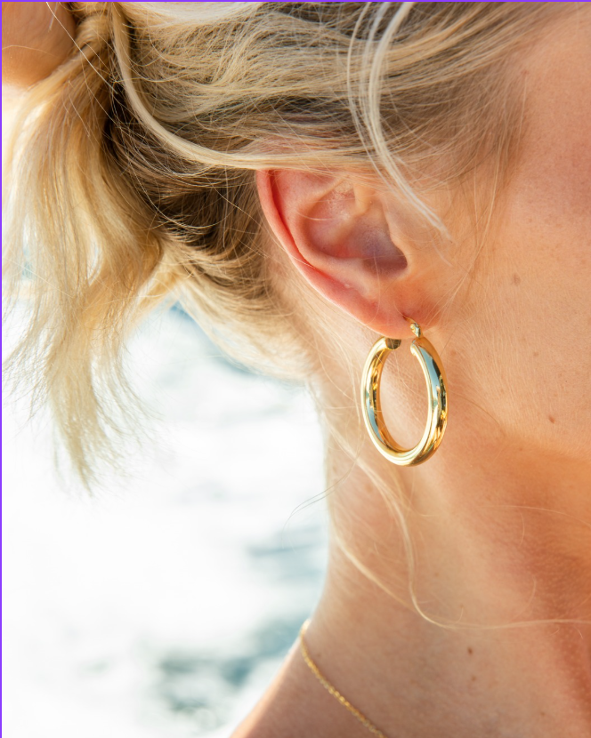 Livia Hoop Earrings - Gold.
