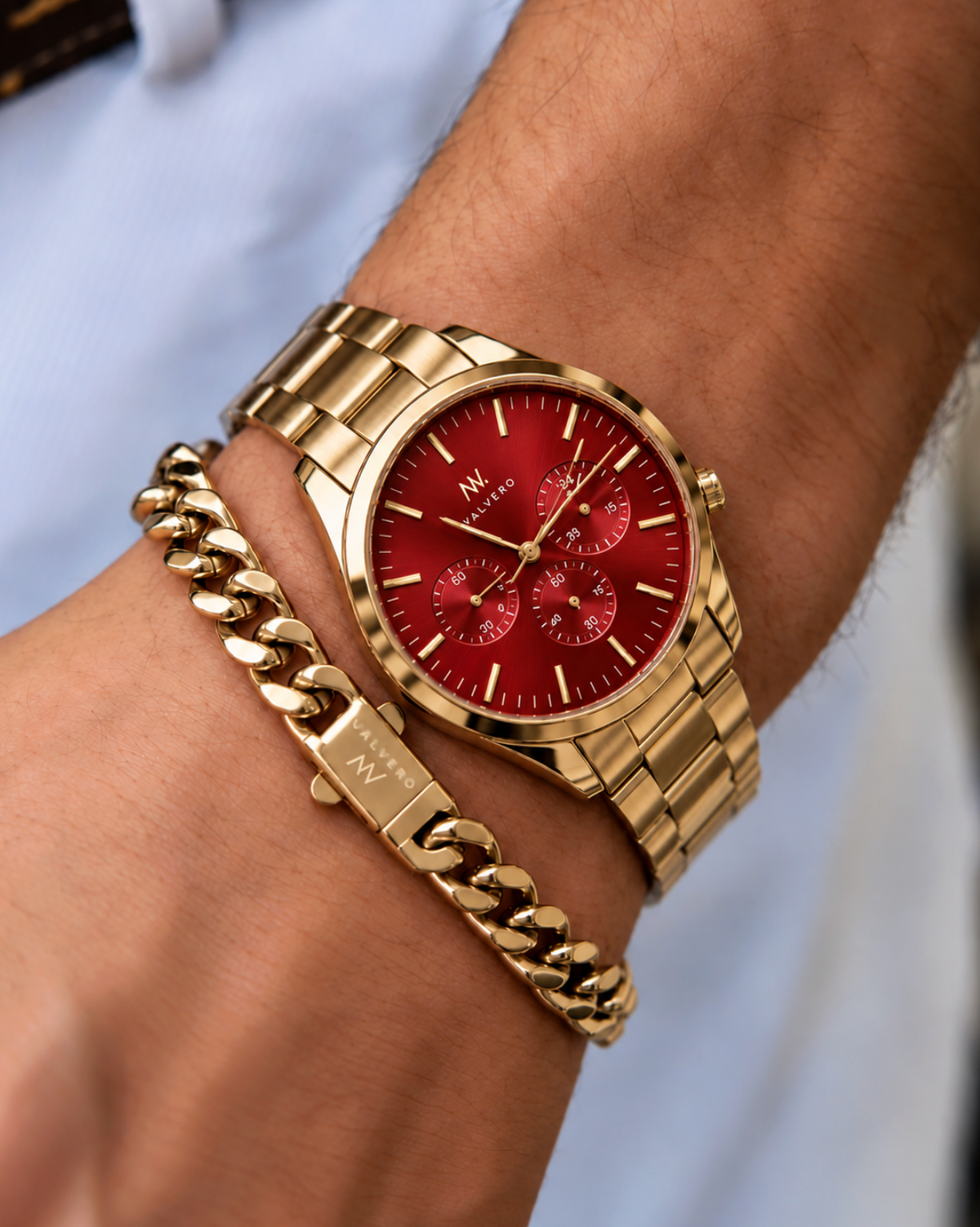 Timeless Set ~ Corso Luxe Gold Rose Watch & Vero Bracelet Luxe Gold