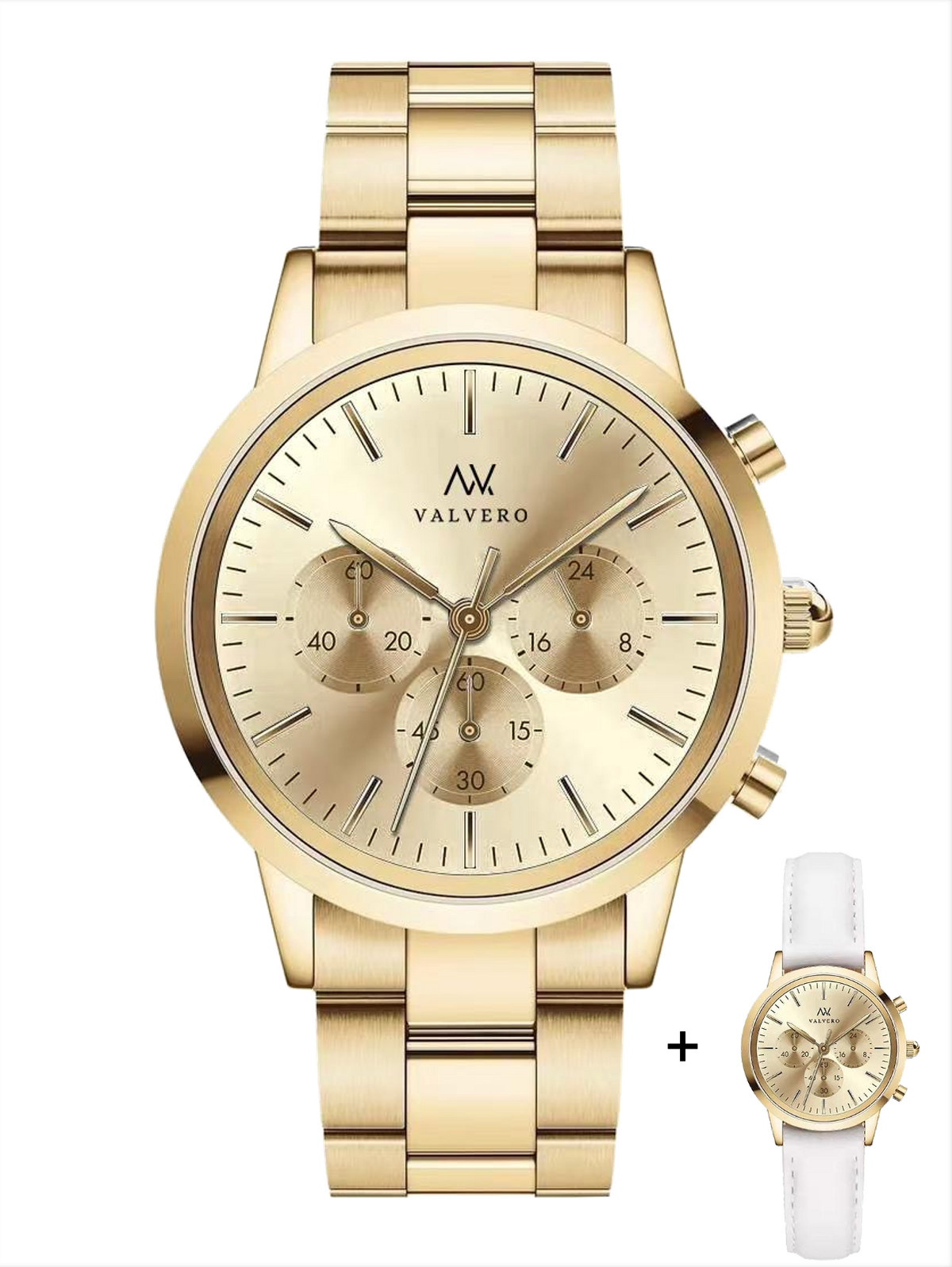Timeless Set ~ Fiero Luxe Gold Watch &  Vero Bracelet Luxe Gold