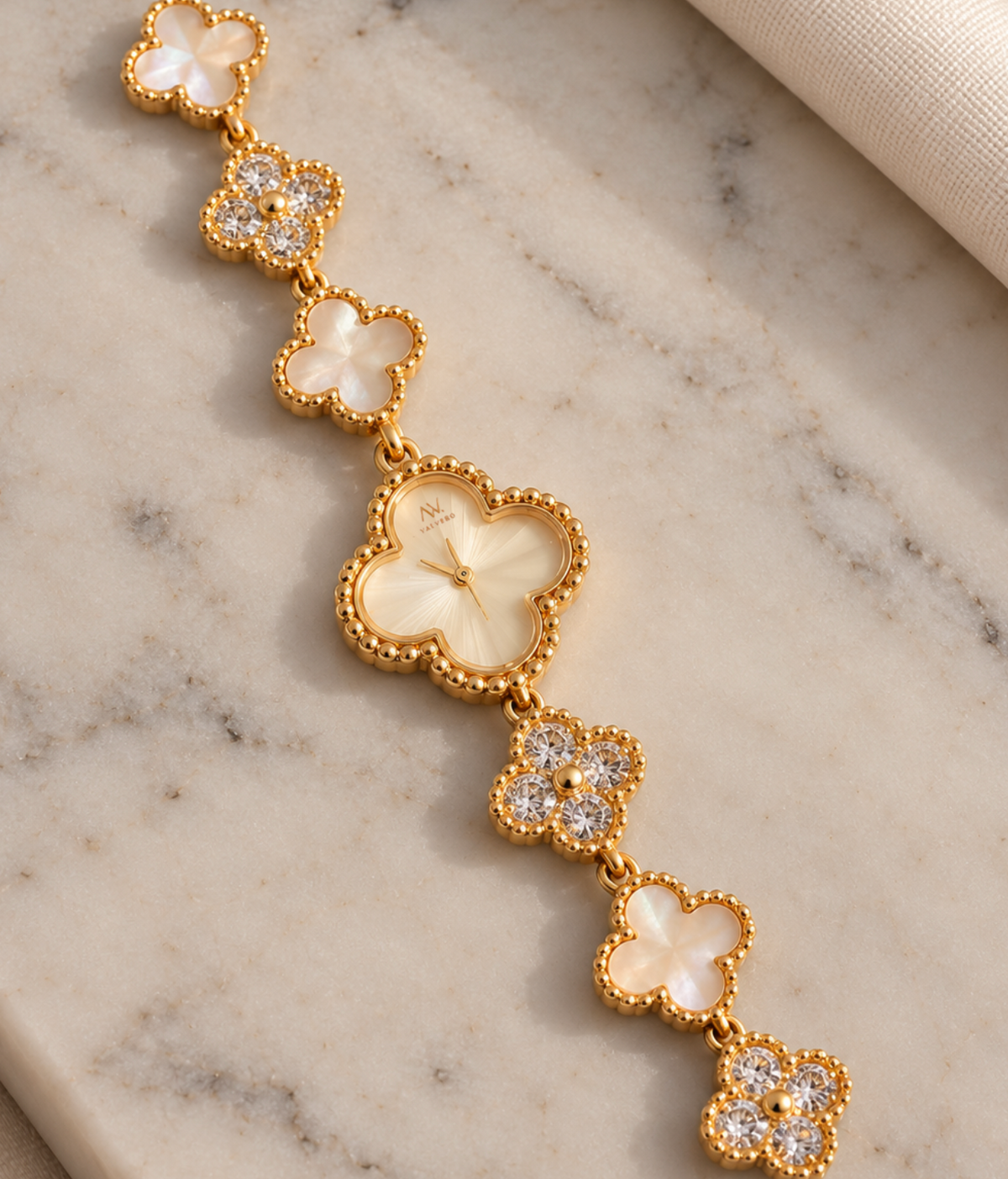 Fortuna Watch - Luxe Gold Ivory.