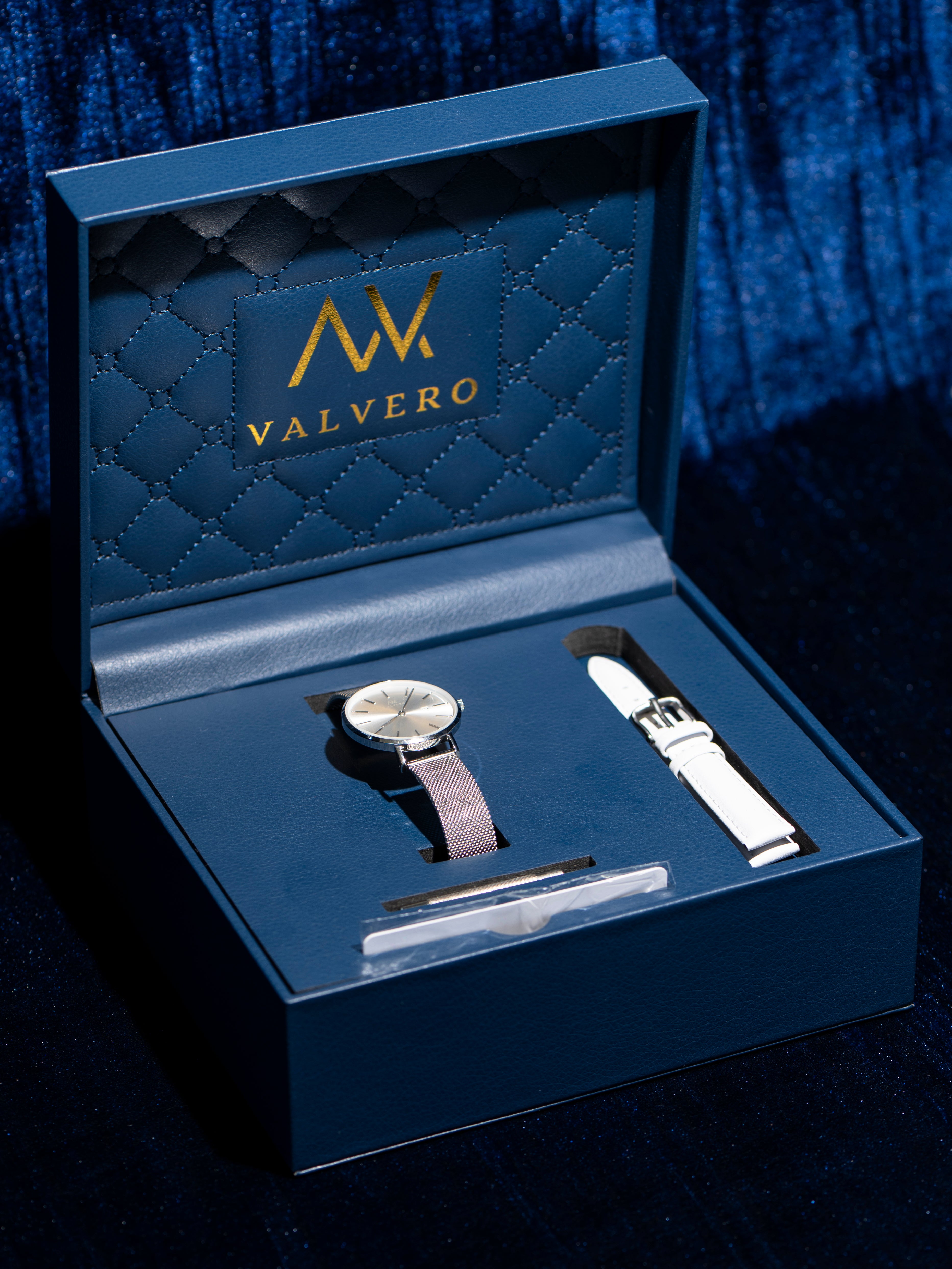 Signature Set ~ Amara Sterling Silver Petite Watch & Sterling Velora Bangle