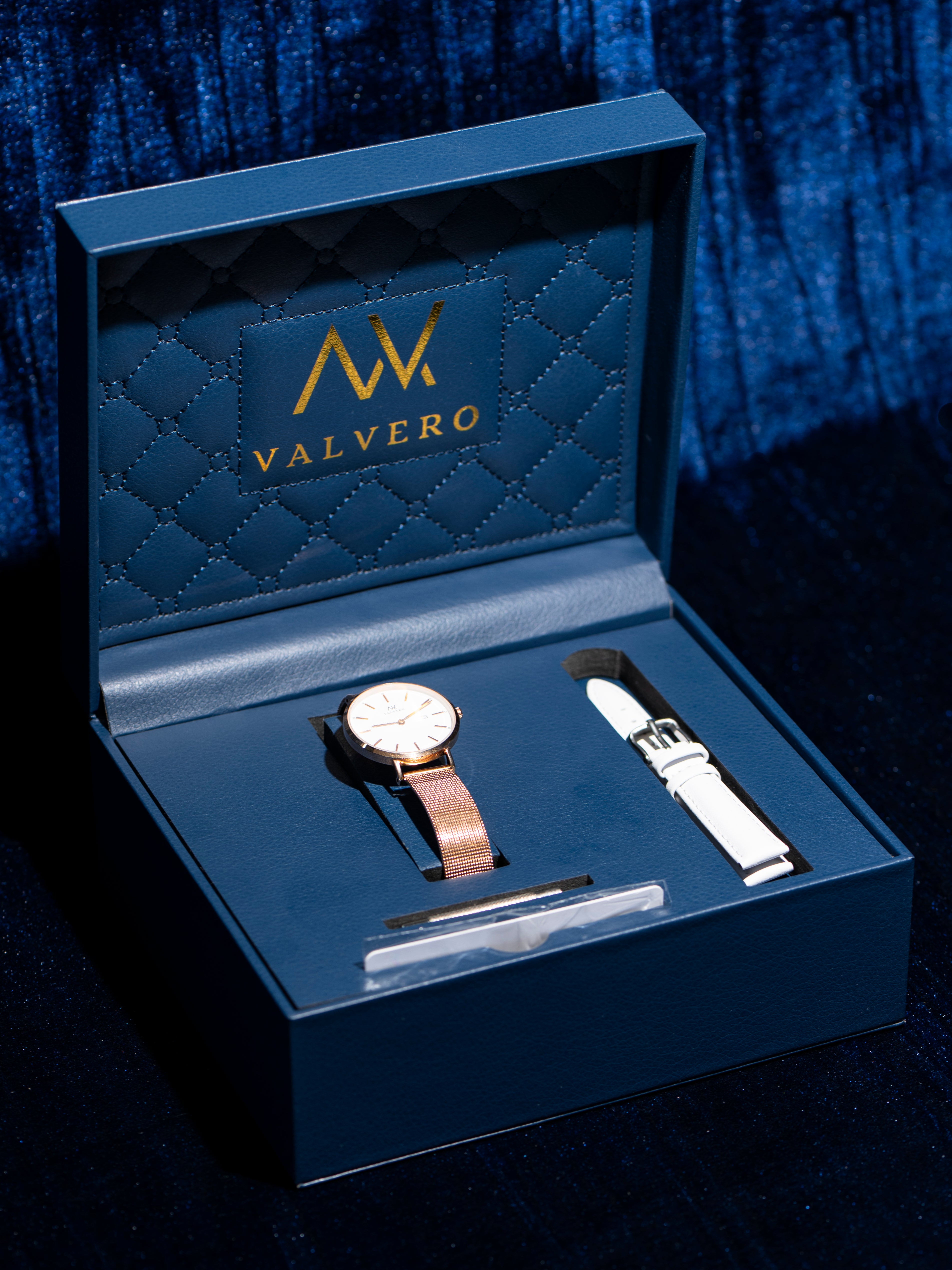 Amara Petite Watch - Rose Gold Ivory
