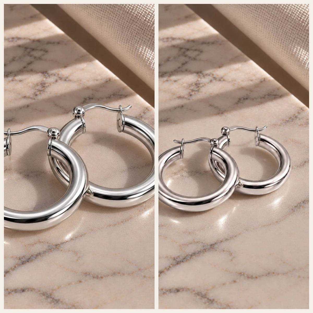 The Hoop Duo - Silver
